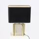 Large Belgian Table Lamp in mirror glass and Brass 1970s