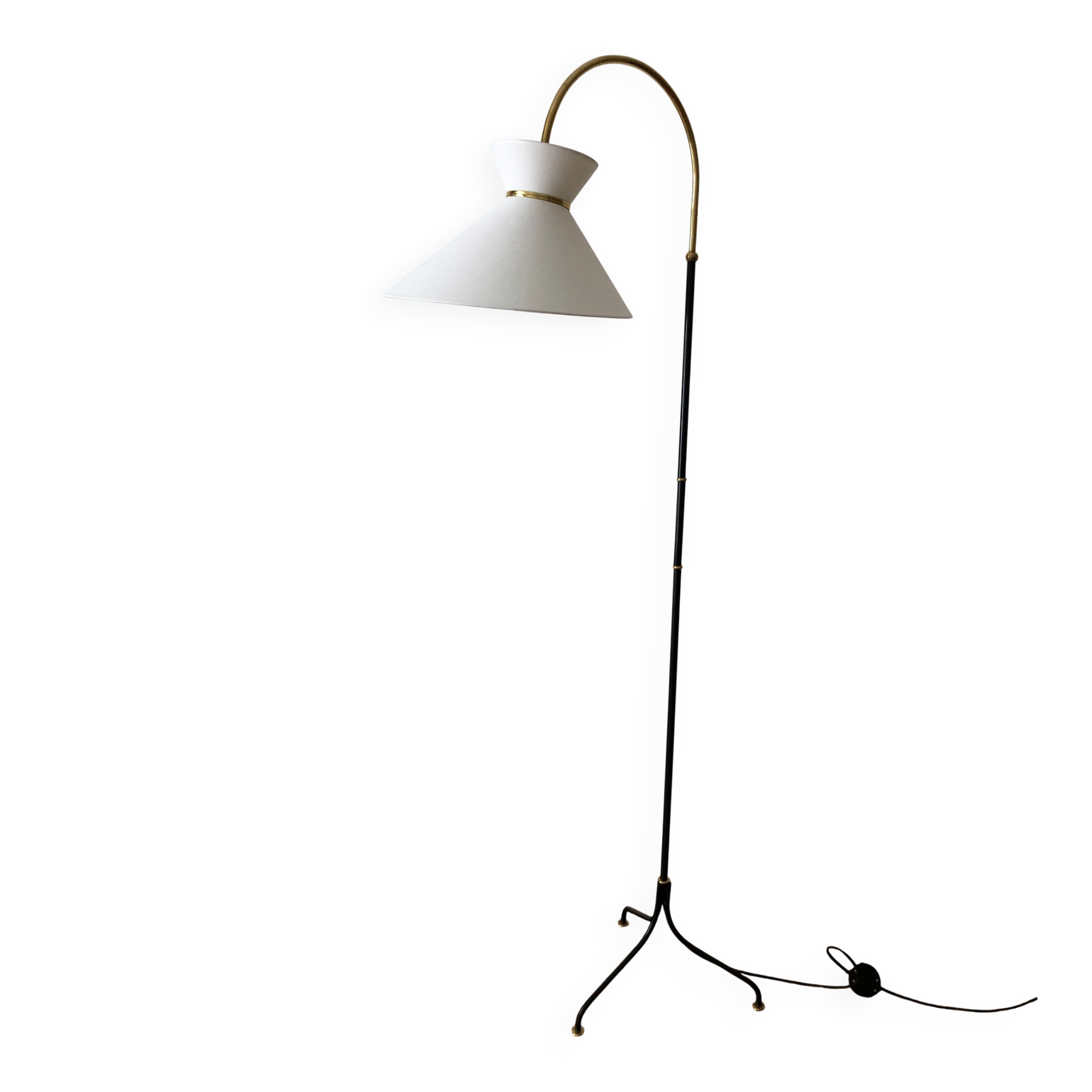 1960 tripod floor lamp - diabolo shade