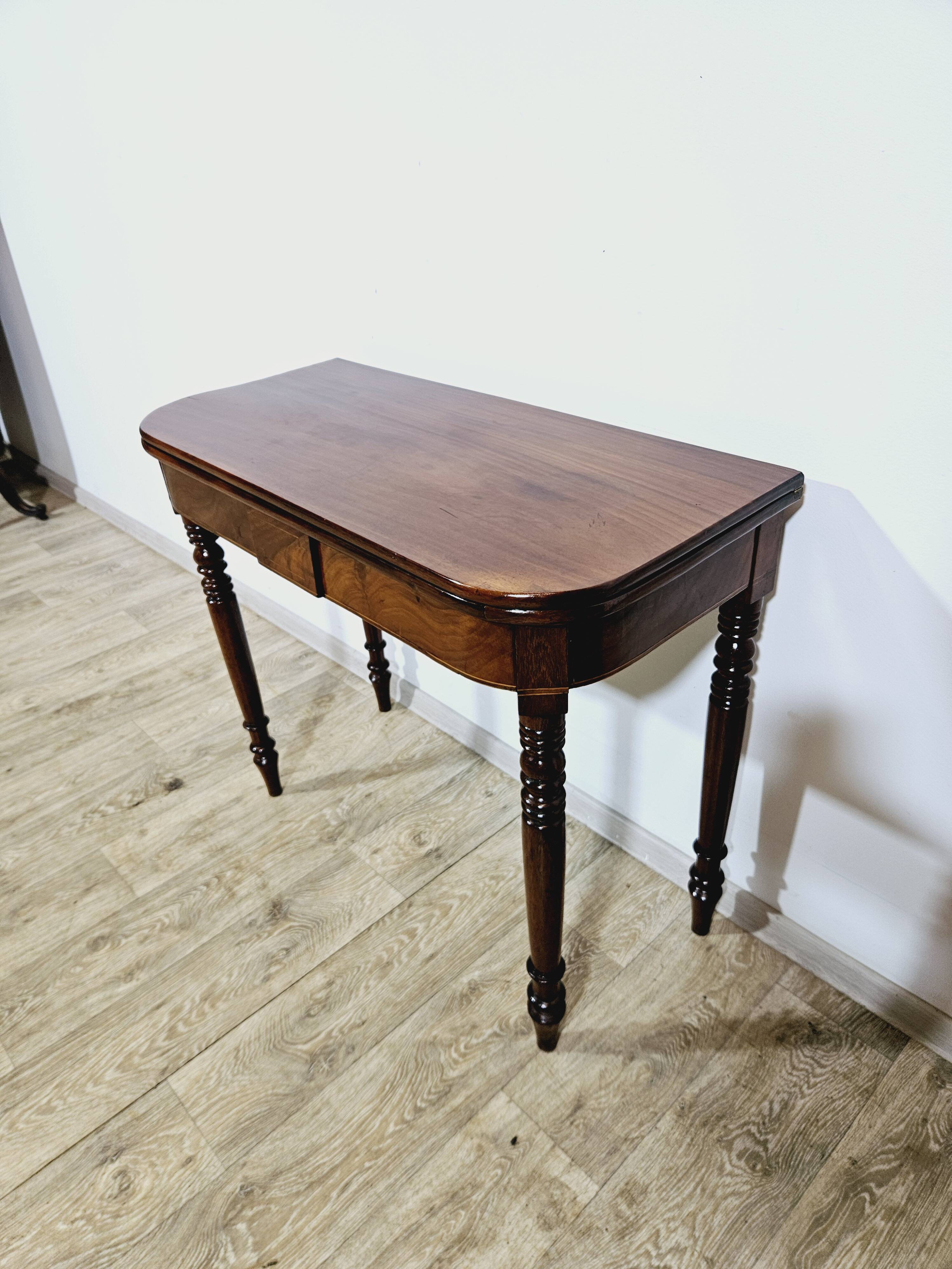 19th century Card Game Table - Mahogany, Biedermeier/Victorian style
