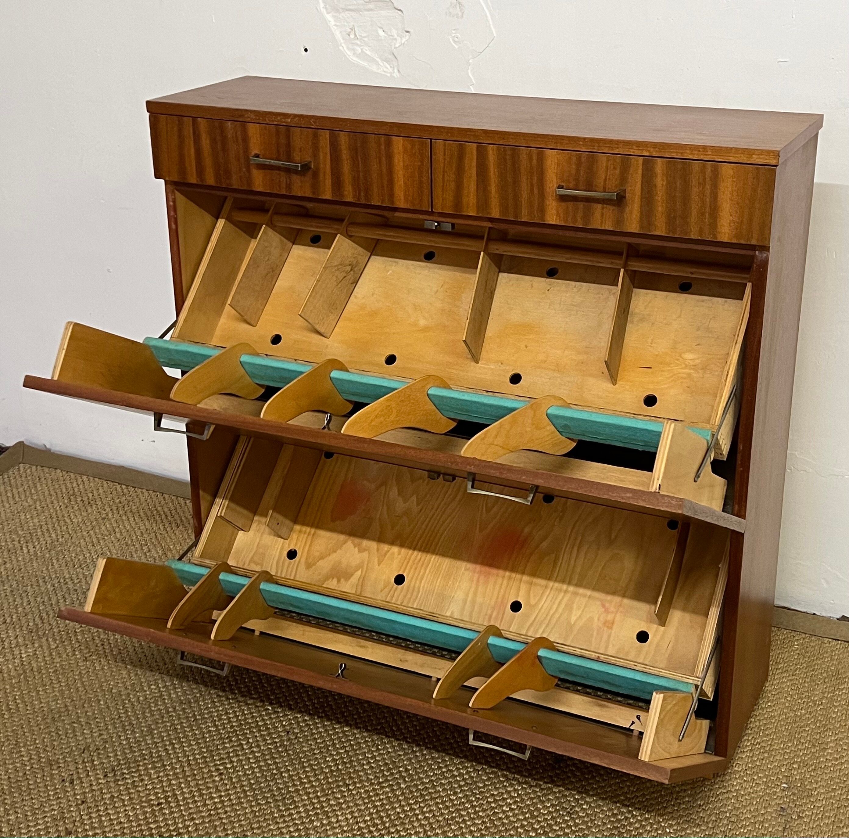 Vintage shoe cabinet