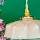 Vintage pink opaline pendant light
