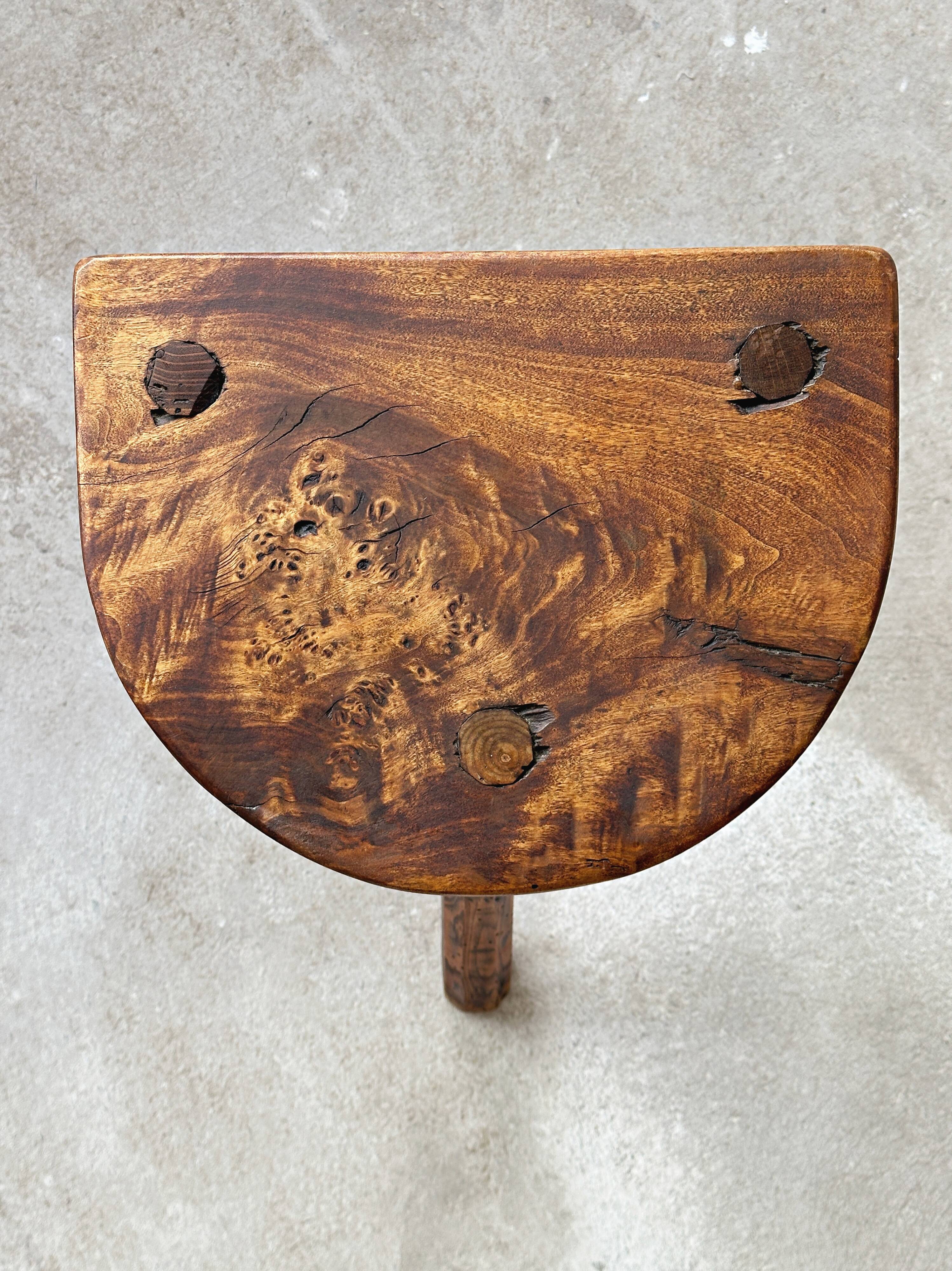 Antique solid wood stool