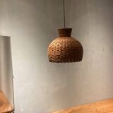 Rottan wicker  hanging lamp 1960 model