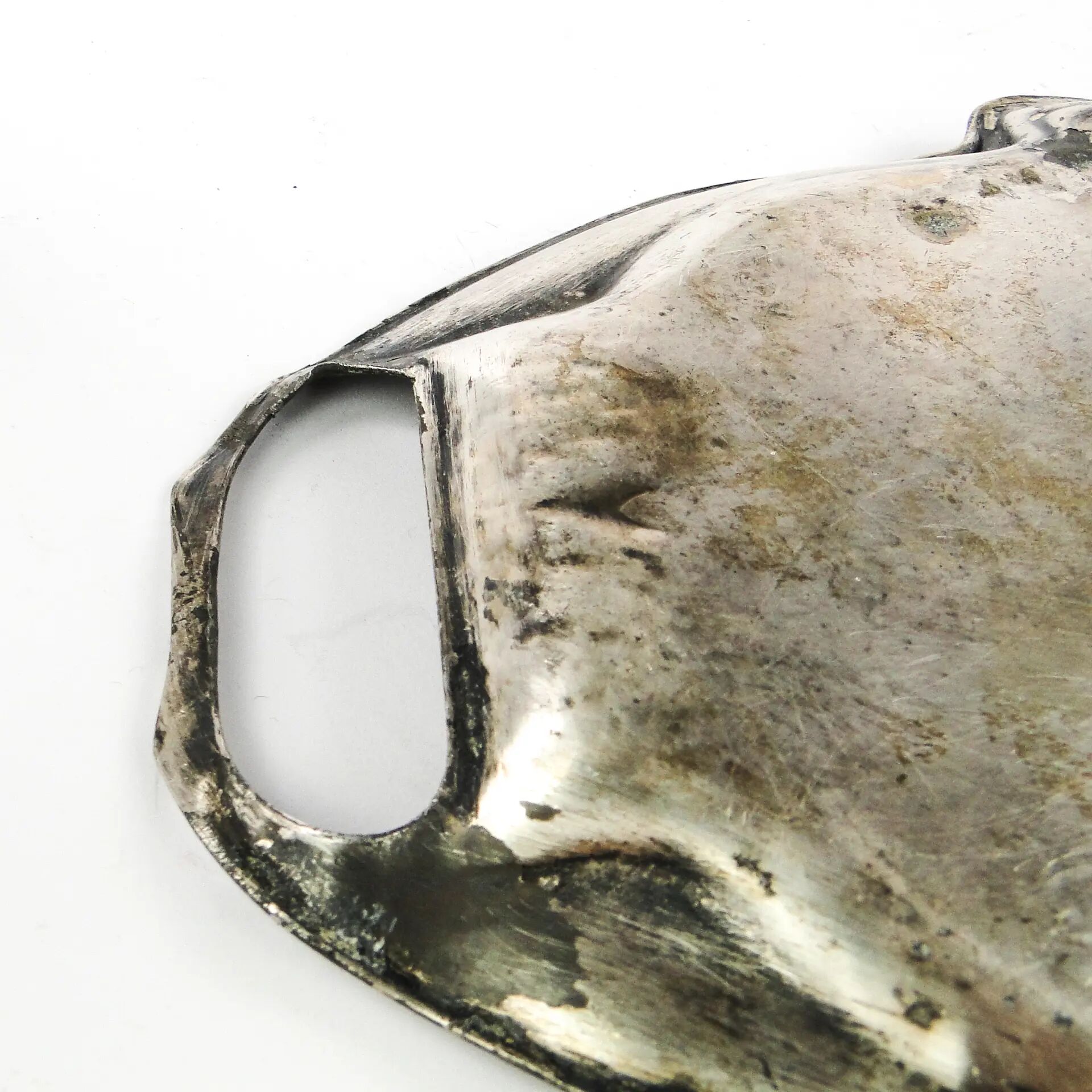 Art Nouveau tray, silver-plated pewter, Austria, early 20th century