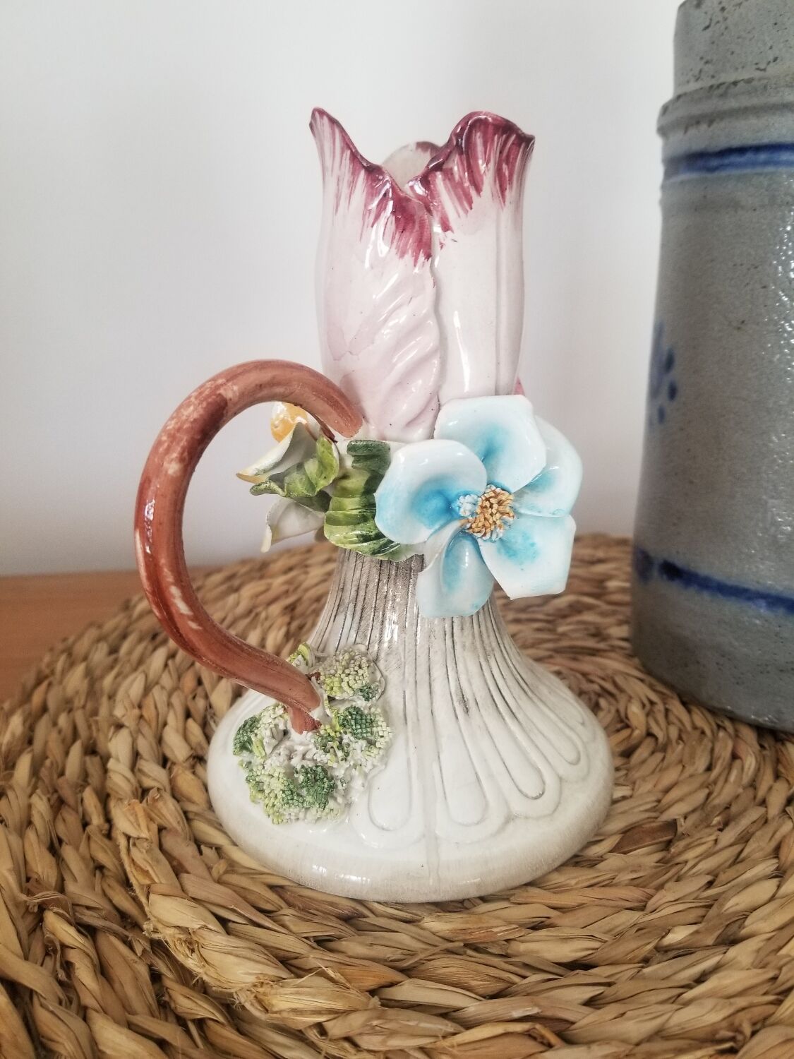 Vintage slurry candle holder