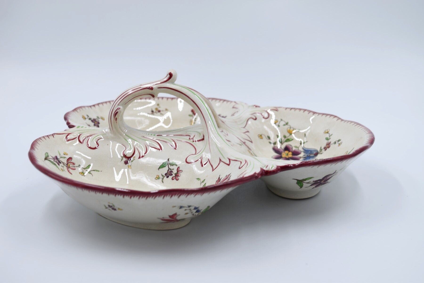 Beggar dish in earthenware from Sarreguemines U&C décor Strasbourg