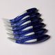 6 porcelain koi carp chopstick/knife rests, China, 1960s-1980s