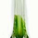 Art Nouveau vase, green glass, silver mount, United Kingdom, early 20th century