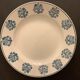 9 flat plates in old earthenware, Sarreguemines and Digoin, model René