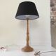 High lamp in vintage turned wood