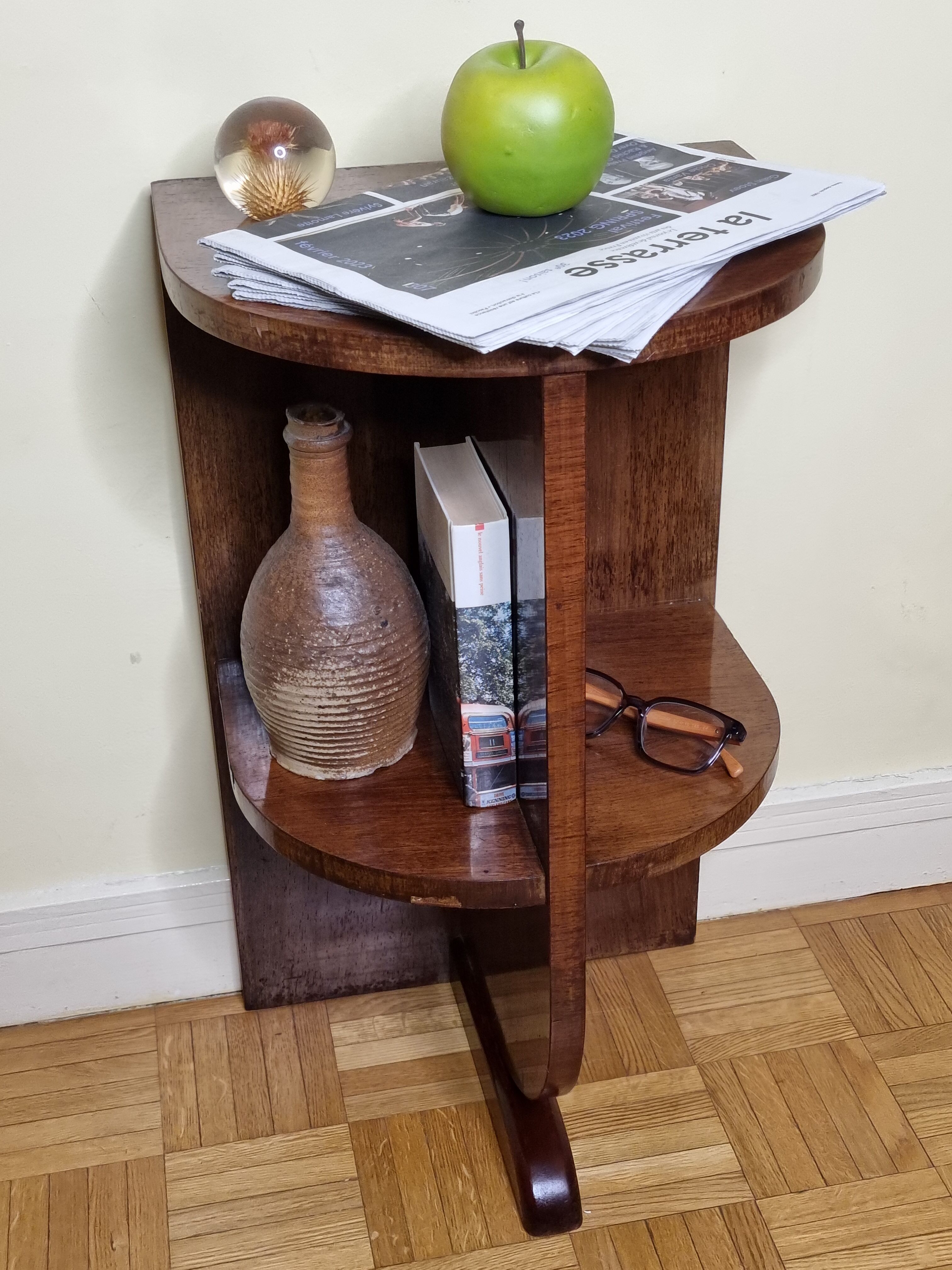 Half-round art deco style console