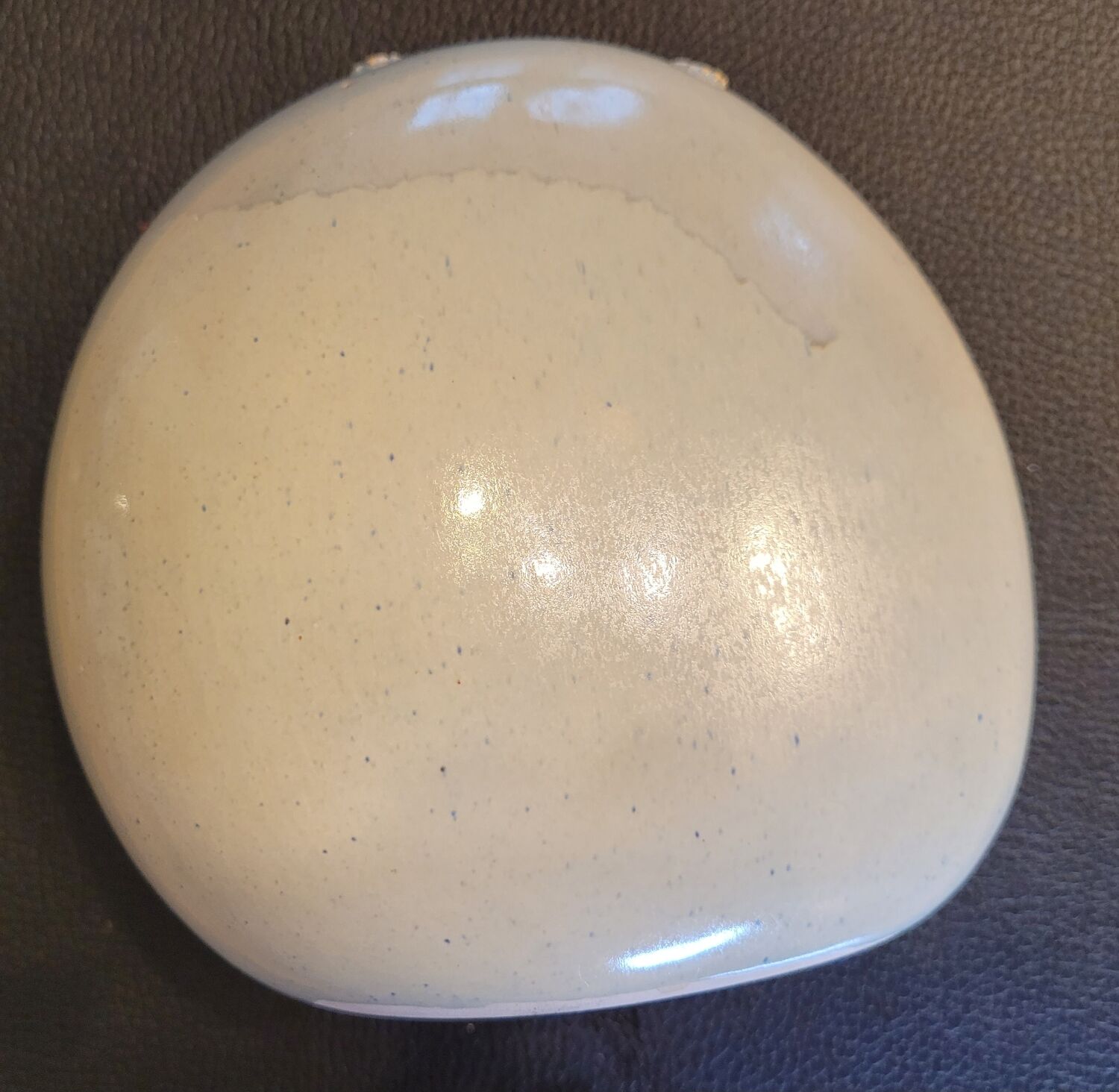 Celadon ceramic soliflore vase signed