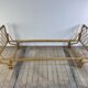 Vintage rattan and bamboo bed 1960s