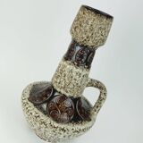 large FLOOR VASE 1970s fat lava glaze ornamental decor model 100