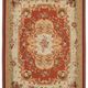 Handmade European Vintage Aubusson Kilim 320 cm x 427 cm