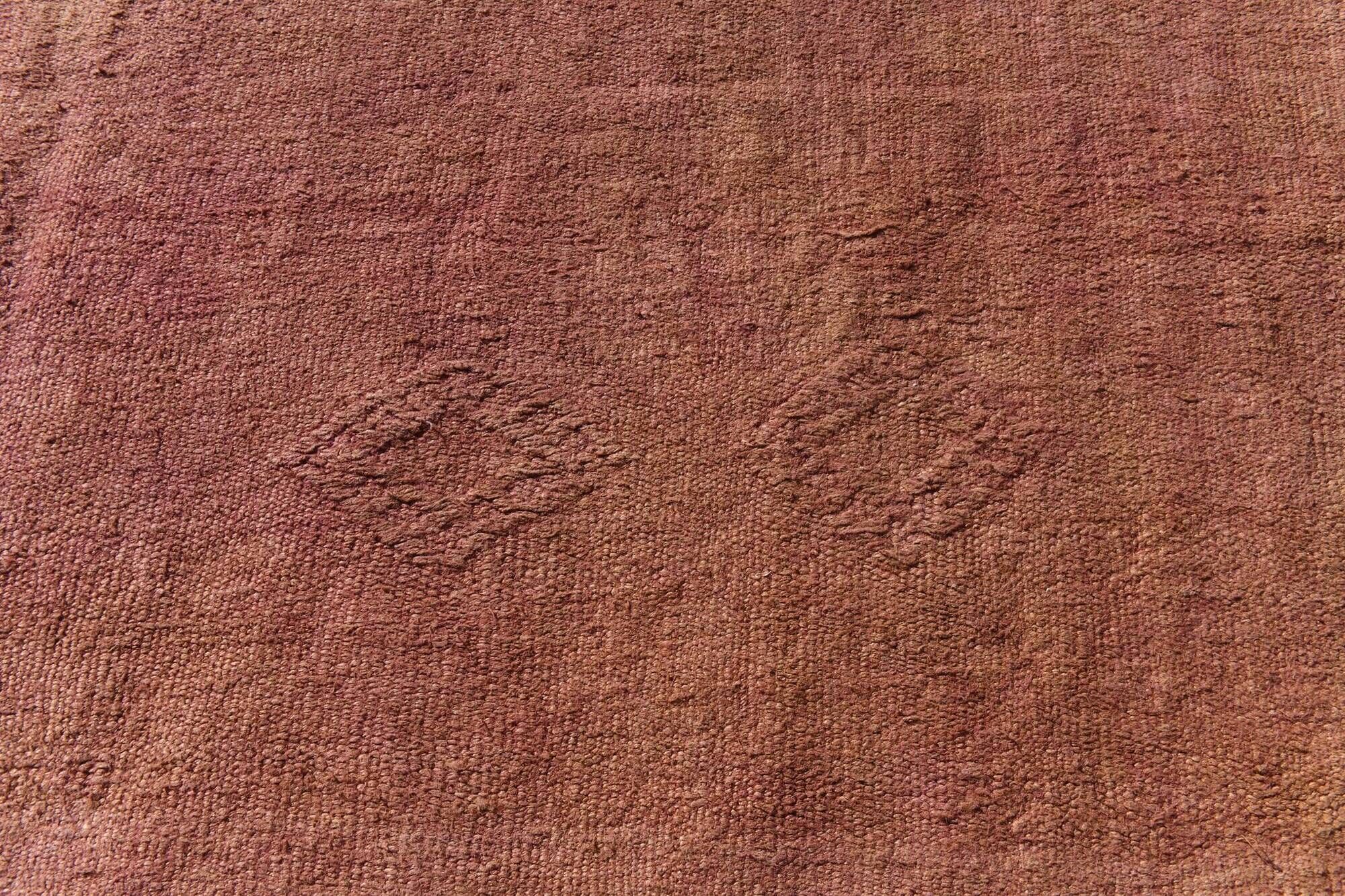 6x9 Turkish Vintage Kilim Rug, Terracotta Hand-Woven Minimalist Carpet