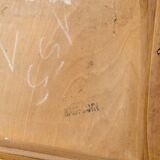 Pair of Baumann bistro chairs in light wood