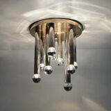 Brass wall and ceiling lamp model 2165 by S.A. Boulanger, 1970s