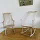 Paire de fauteuils à bascule vintage par Lena Larsson