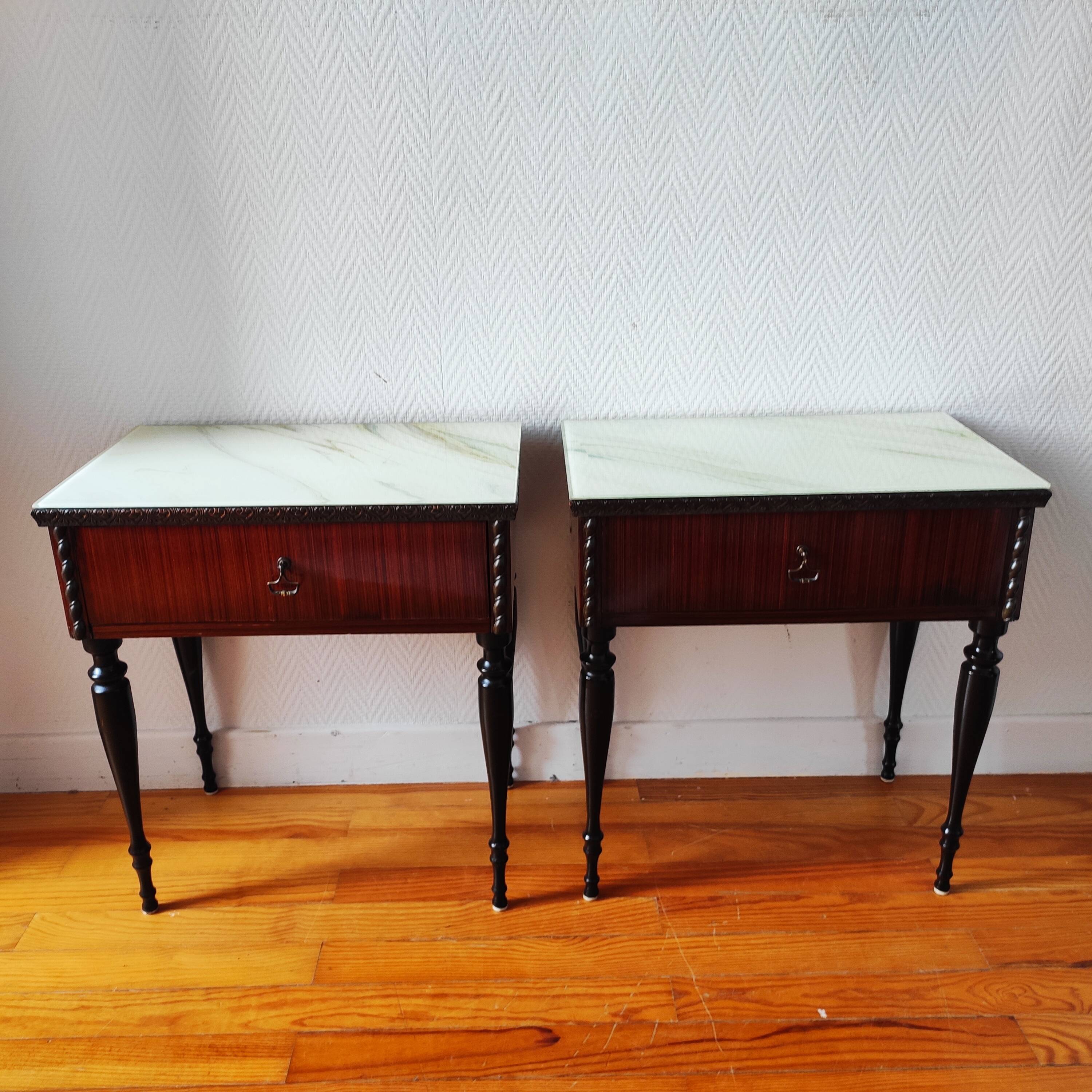Pair of Vintage Italy Bedside Tables 1950/60