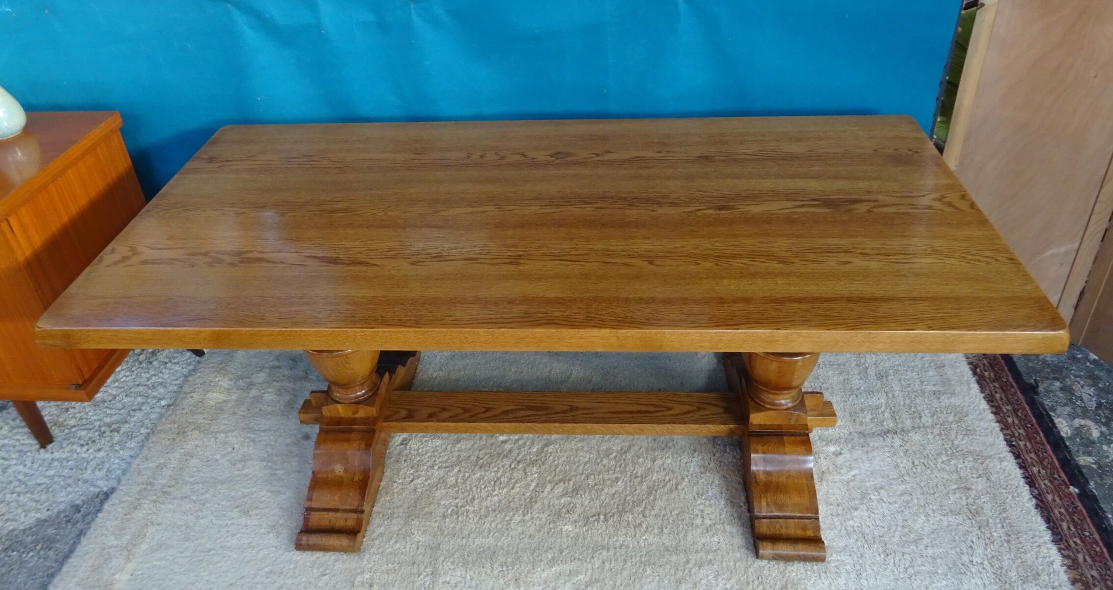 Farmhouse table in solid oak 190 cm