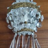 Hot air balloon wall light with tassels