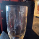 Large transparent crystal vase by John Roda