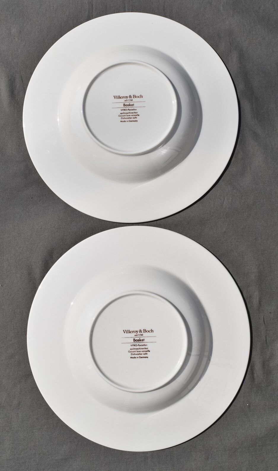 6 hollow plates Villeroy & Boch basket model