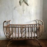 Child bed in rotin and bamboo