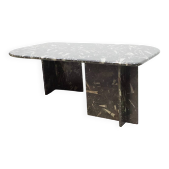 vintage salontafel Fossiel marmer