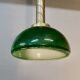 Lustre corps laiton et opaline verte