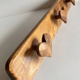 Vintage wooden heart coat rack