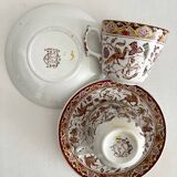 2 polychrome ironstone coffee cups Choisy le Roi