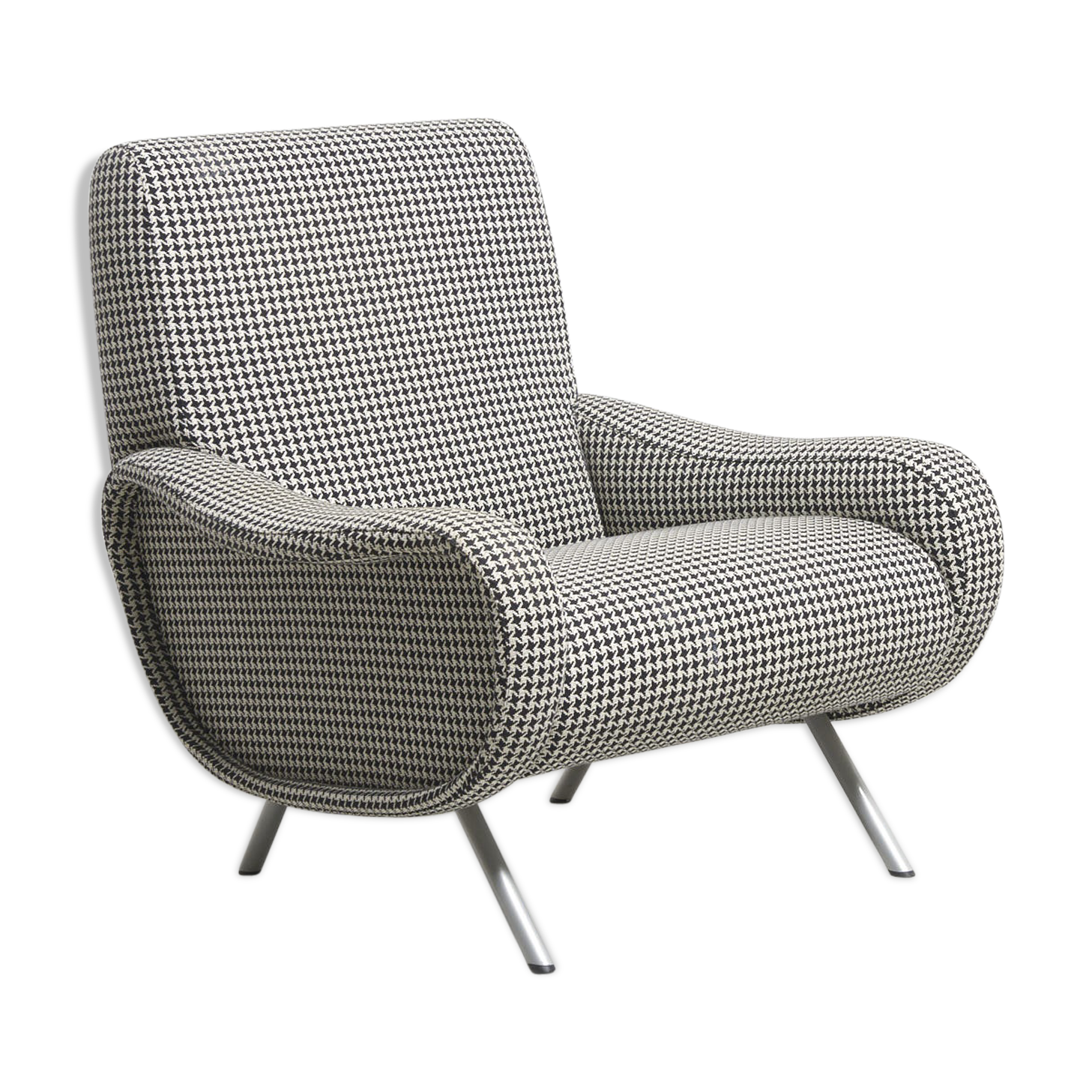 Armchair Lady flesh by Marco Zanuso for Arflex Italian Vintage