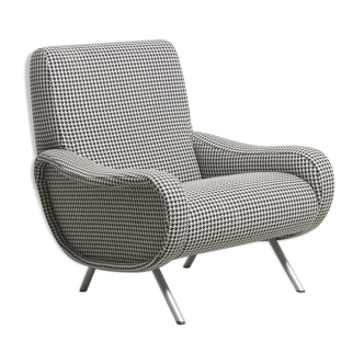 Armchair Lady flesh by Marco Zanuso for Arflex Italian Vintage