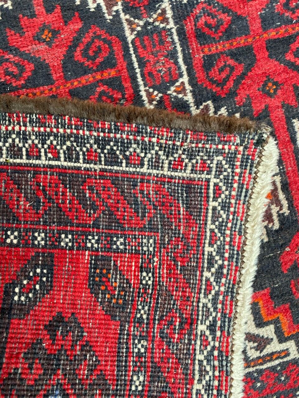 Old Afghan Belutch carpet 97x192 cm