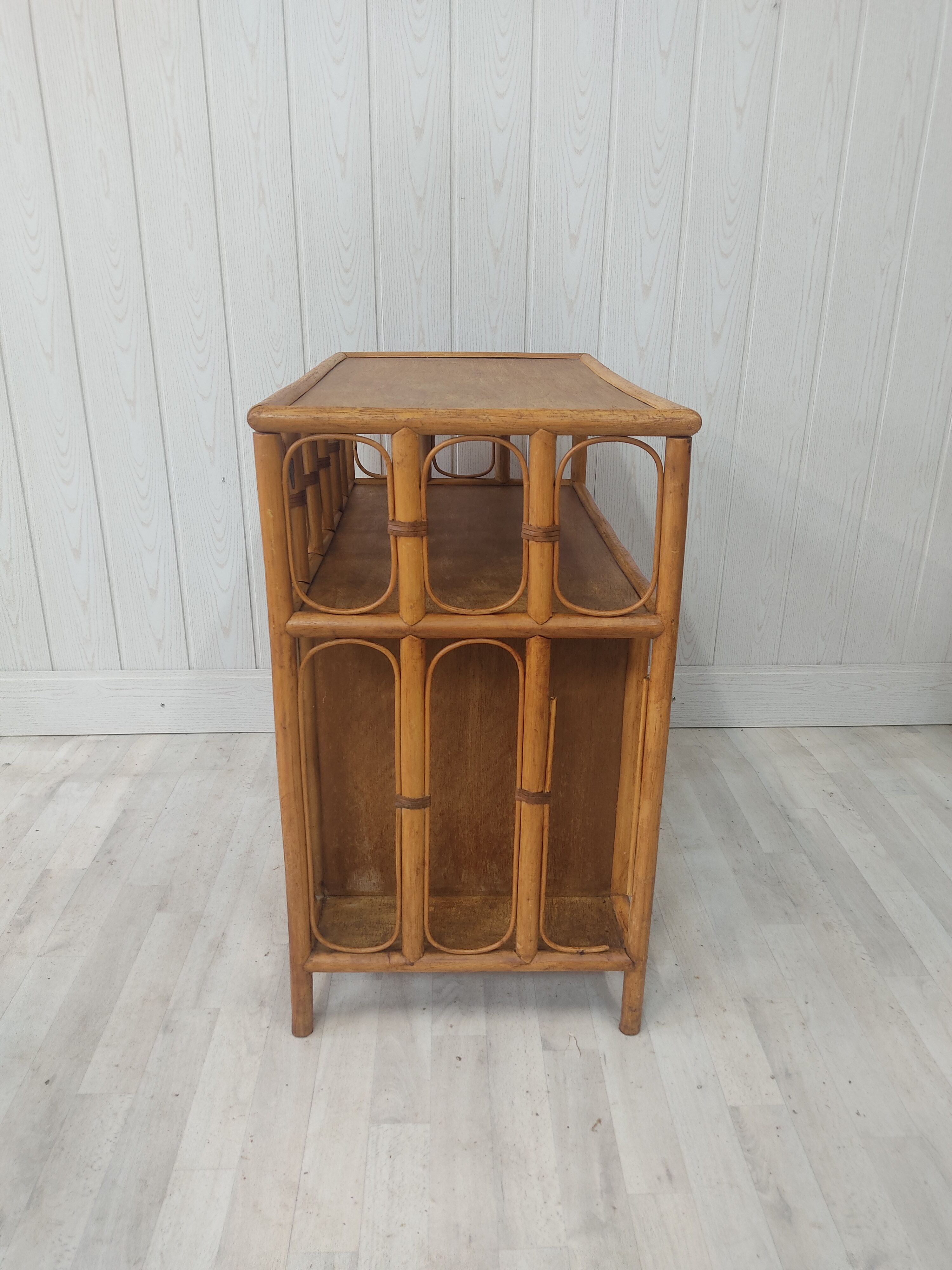 Cabinet in vintage rattan