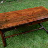 Table de ferme ancienne  fin 19e chêne massif