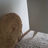 White desk with compass feet circa 1960