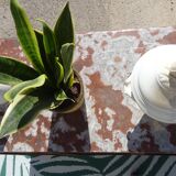 Art Deco buffet in walnut and marble