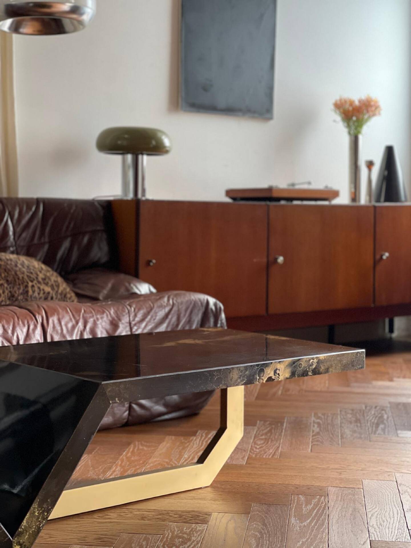 Guy Lefèvre coffee table "Solar Eruption" vintage 70s – Design