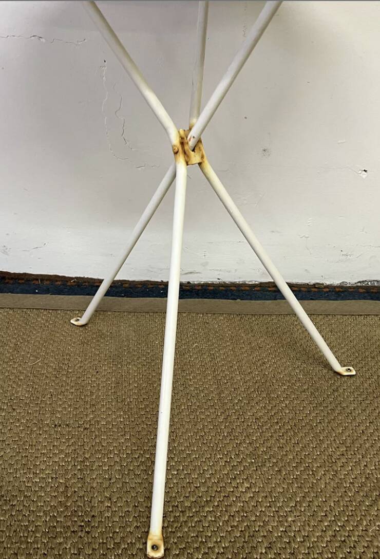 Vintage metal bistro table