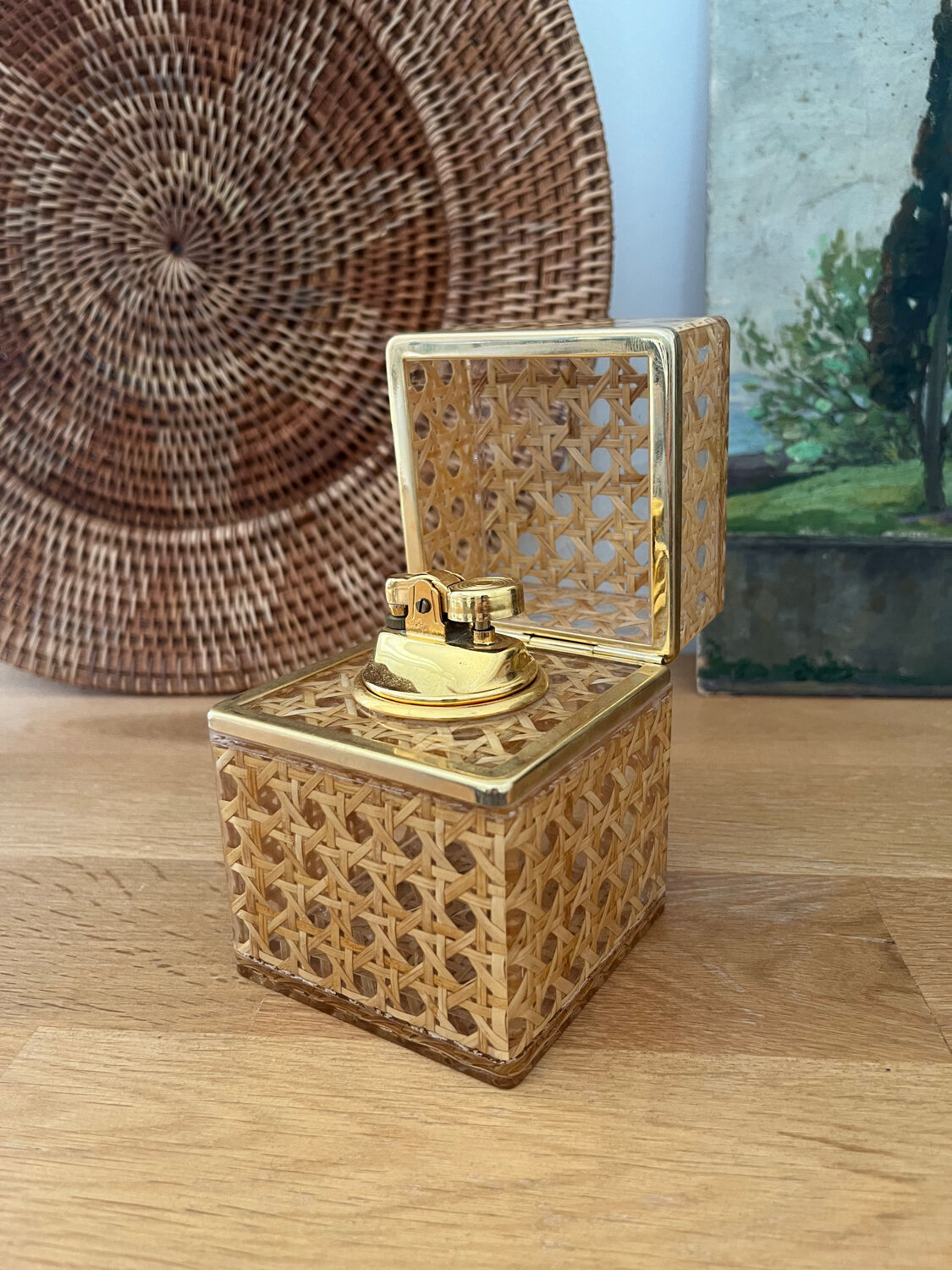 Vintage cane and plexi lighter