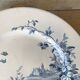 Assiette en terre de fer Gien "Paysages"