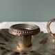 Old leaf-shaped hand candle holder, mid-twentieth