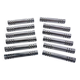 Set of 12 chrome metal knife rests by Louis Prodhon, Art Deco.