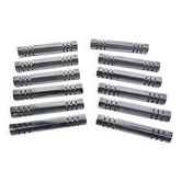 Set of 12 chrome metal knife rests by Louis Prodhon, Art Deco.