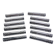Set of 12 chrome metal knife rests by Louis Prodhon, Art Deco.