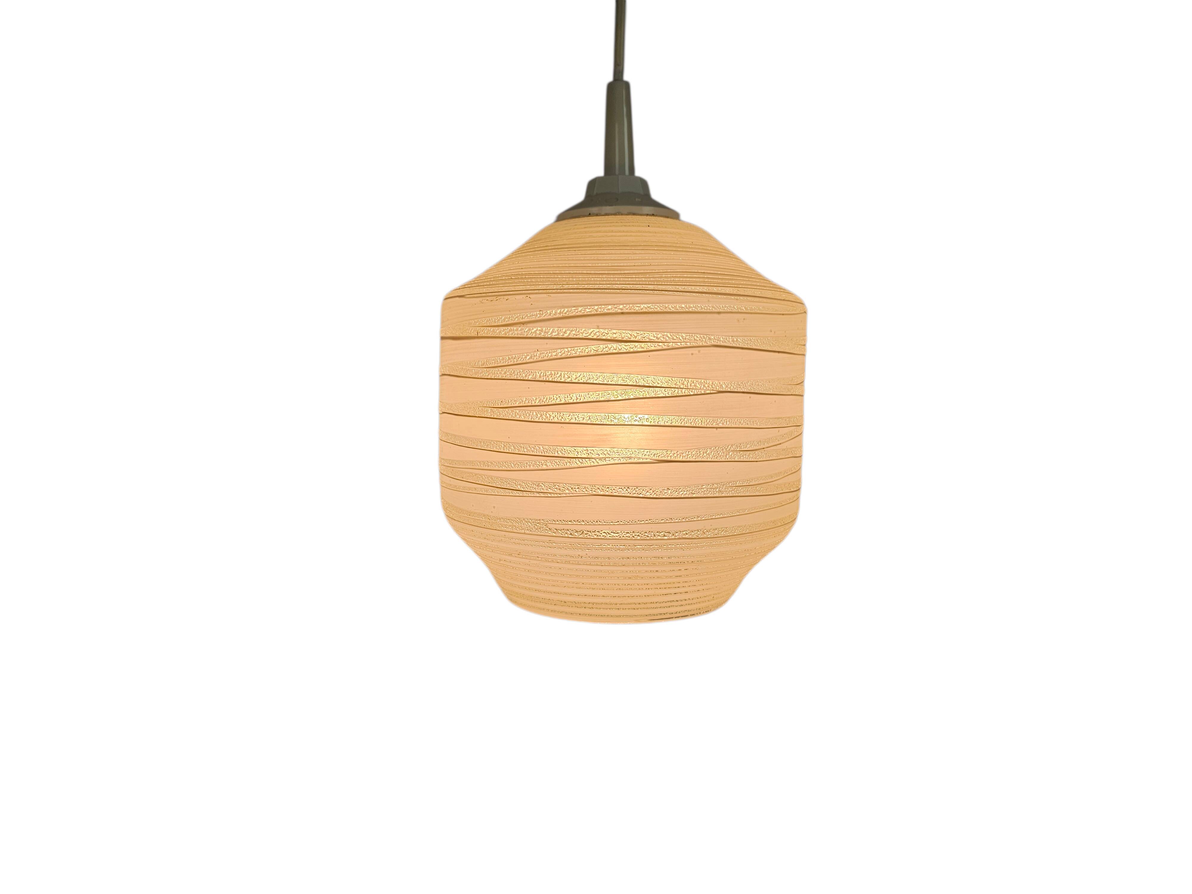 Mid-century | pendant lamp | Massive | Sling pattern | 60s |