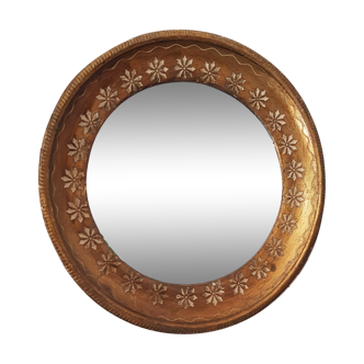 Miroir doré - 14cm